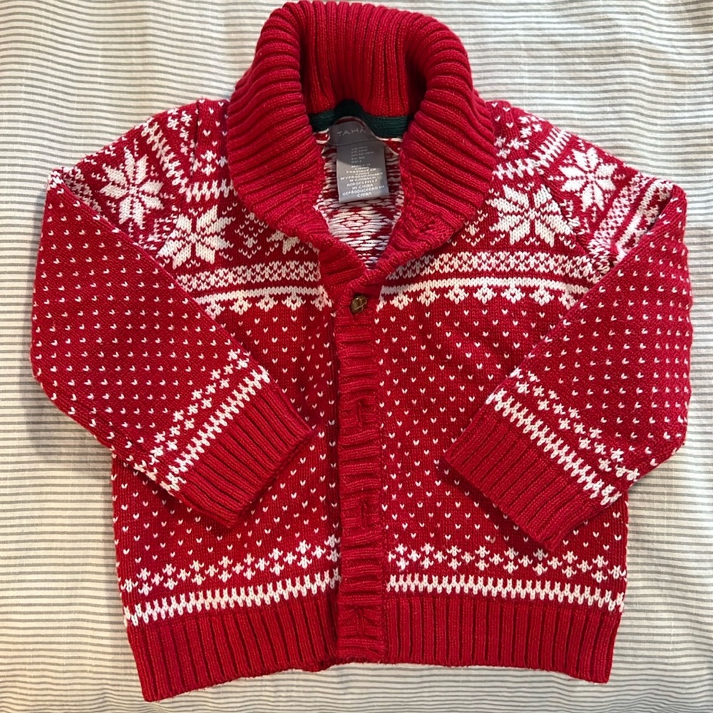 18m Toddler Holiday Snowflake Sweater